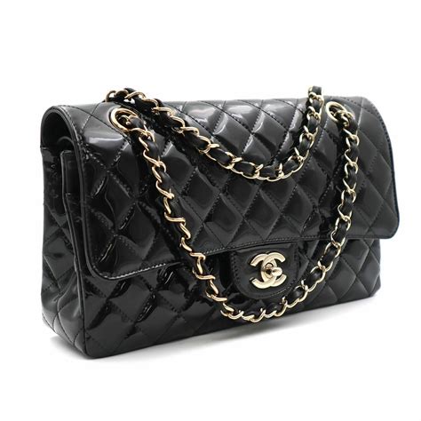 black chanel quilted purse|Chanel black classic quilted handbag.